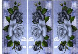 Blue Moon Roses Trifold Panels