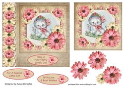 Pretty Kitty & Daisies