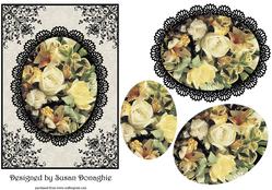 Filigree Roses and Lilies
