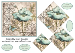 Oriental Poppy Diamond Pyramage