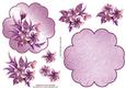 Frosted Floral #3 Petal Stand Card