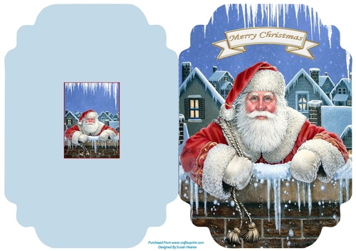 Santa Claus - Cut And Fold Card
