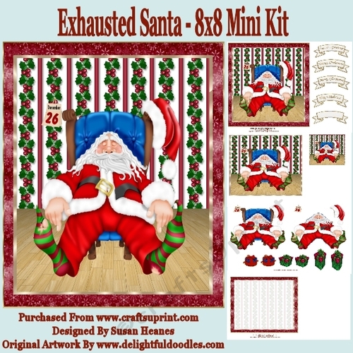 Exhausted Santa - 8x8 Mini Kit