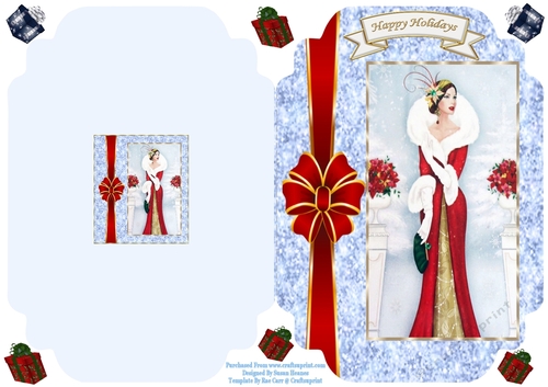 Happy Holidays...My Wish To You - Cut And Fold Card