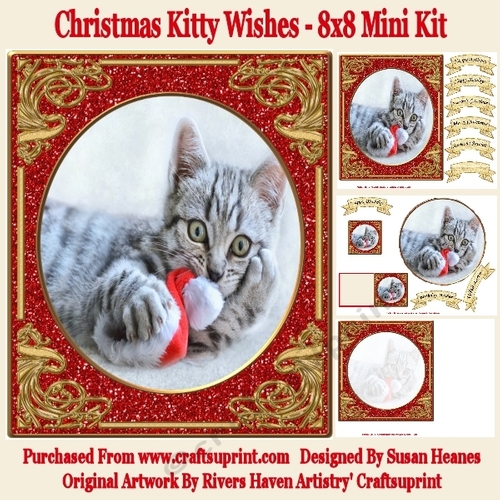 Christmas Kitty Wishes - 8x8 Mini Kit