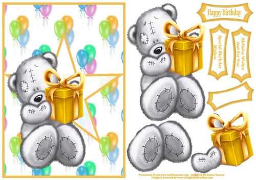 Birthday Bear Greetings 