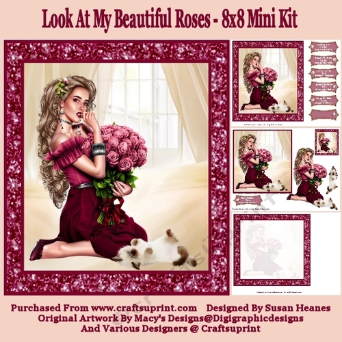 Look At My Beautiful Roses - 8x8 Mini Kit