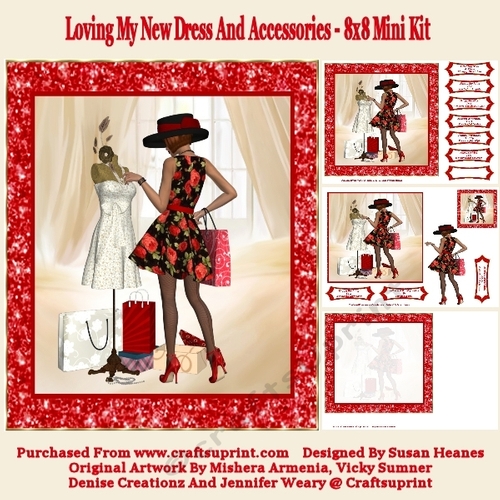 Loving My New Dress And Accessories - 8x8 Mini Kit