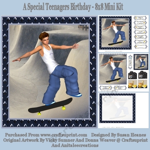 A Special Teenagers Birthday - 8x8 Mini Kit