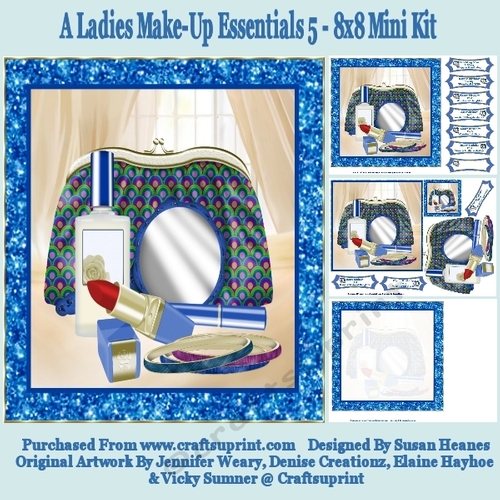 A Ladies Make-Up Essentials 5 - 8x8 Mini Kit