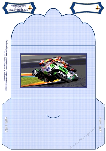 Watching Super Bike Racing - Money Wallet