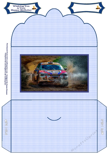Watching Rally Car Racing - Money Wallet