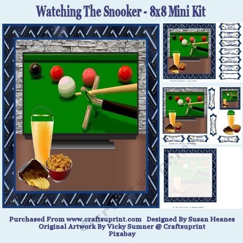 Watching The Snooker - 8x8 Mini Kit