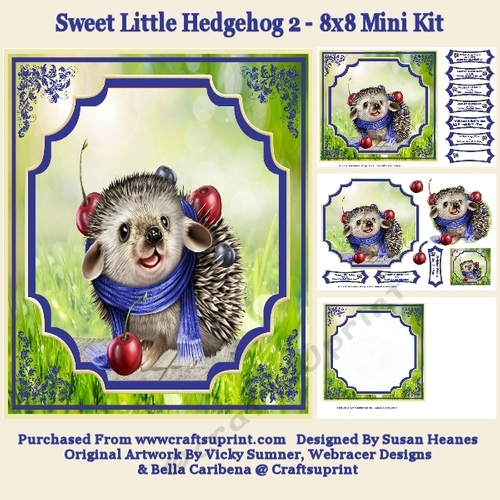 Sweet Little Hedgehog 2 - 8x8 Mini Kit
