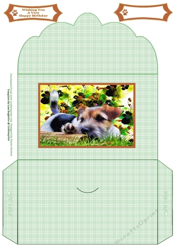 Sweet Little Terrier Puppy - Money Wallet