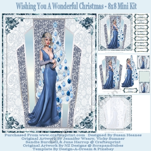 Wishing You A Wonderful Christmas - 8x8 Mini Kit