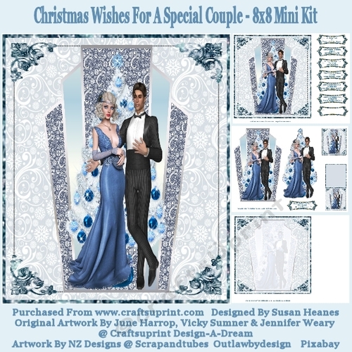Christmas Wishes For A Special Couple - 8x8 Mini Kit