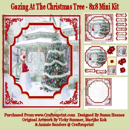Gazing At The Christmas Tree - 8x8 Mini Kit