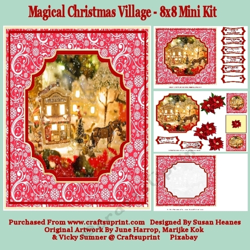 Magical Christmas Village - 8x8 Mini Kit