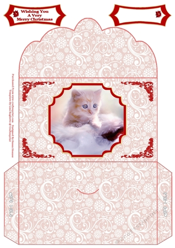 Christmas Ginger Kitten - Money Wallet