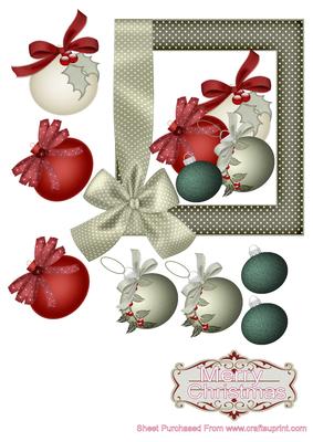 Colourful Christmas Baubles
