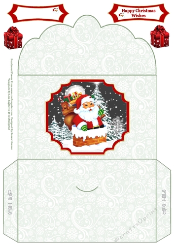 Santa In The Chimney - Money Wallet