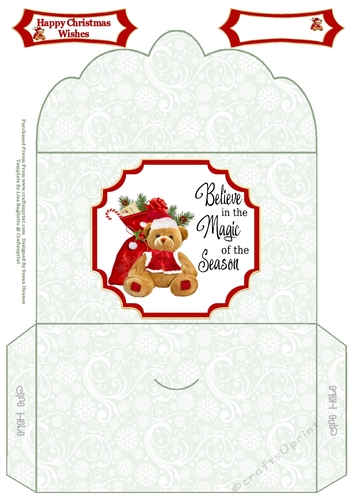 Christmas Teddy - Money Wallet