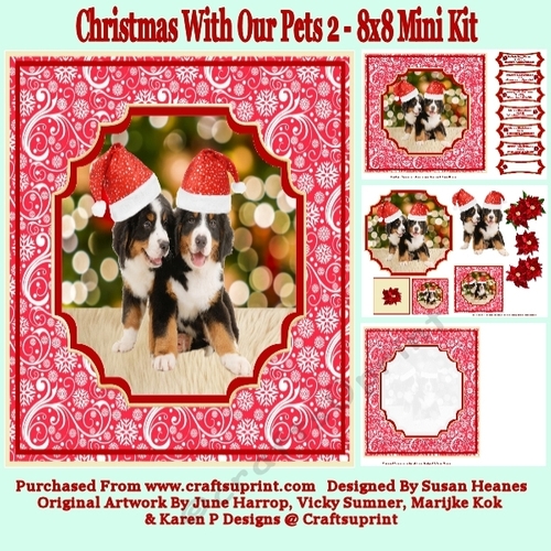Christmas With Our Pets 2 - 8x8 Mini Kit