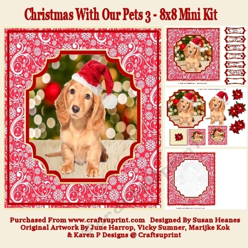 Christmas With Our Pets 3 - 8x8 Mini Kit