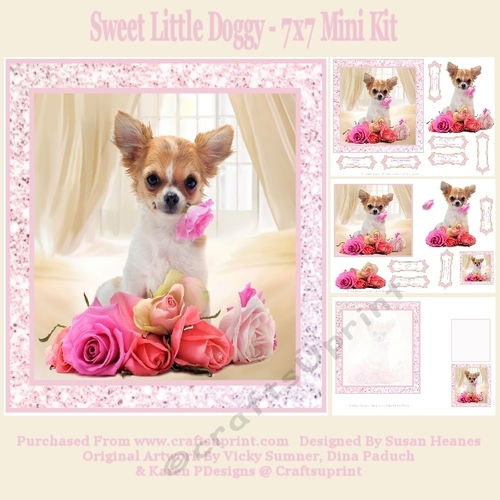 Sweet Little Doggy - 7x7 Mini Kit