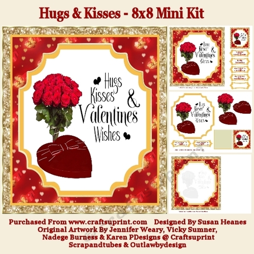 Hugs And Kisses - 8x8 Mini Kit