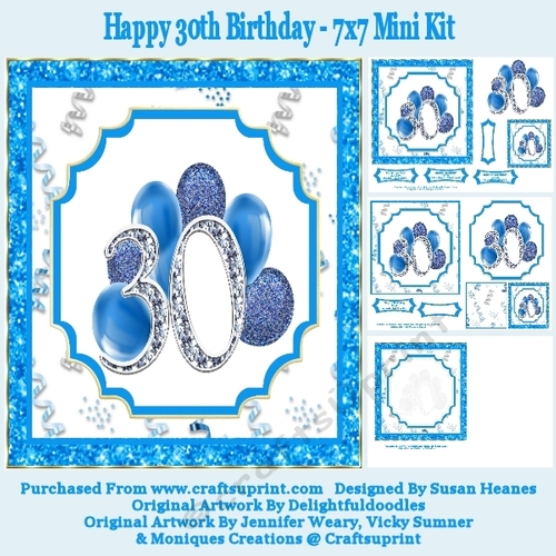 Happy 30th Birthday - 7x7 Mini Kit