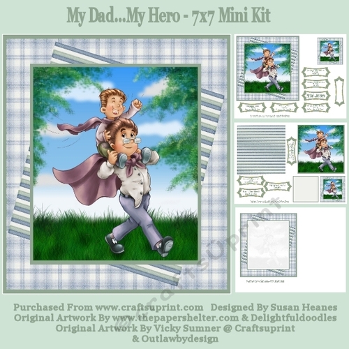 My Dad...My Hero - 7x7 Mini Kit