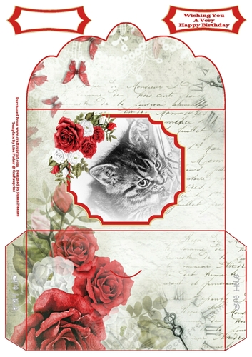 Kitten Birthday Wishes - Money Wallet