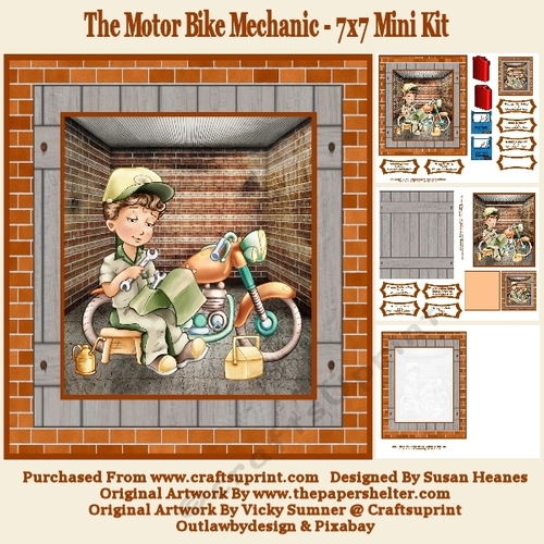 The Motor Bike Mechanic - 7x7 Mini Kit