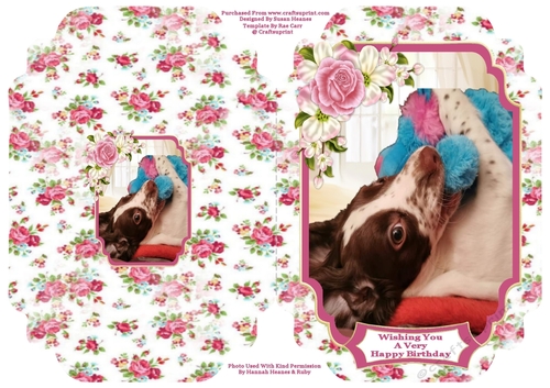Puppy Playtime - Cut And Fold Card