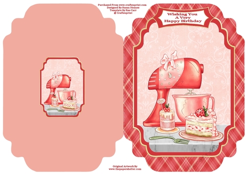 Berry Delight - Cut And Fold Card