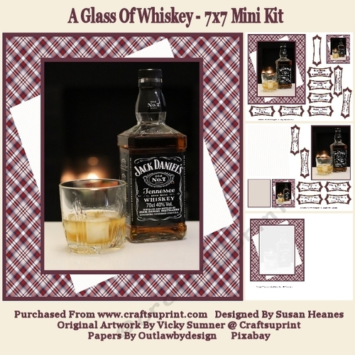 A Glass Of Whiskey - 7x7 Mini Kit