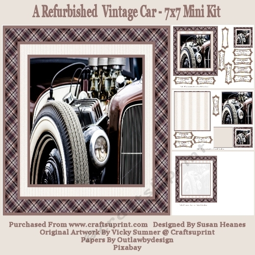 A Refurbished Vintage Car - 7x7 Mini Kit