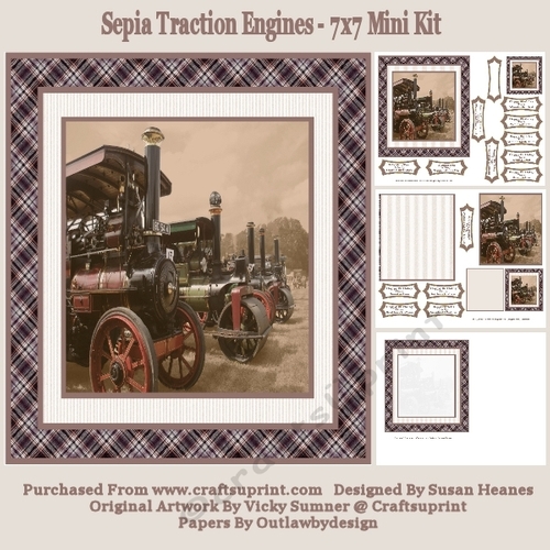 Sepia Traction Engines - 7x7 Mini Kit