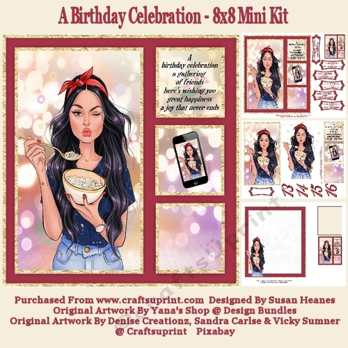 A Birthday Celebration - 8x8 Mini Kit