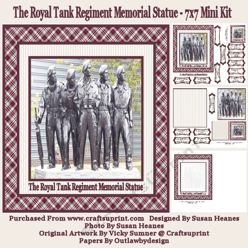 The Royal Tank Regiment Memorial Statue - 7x7 Mini Kit