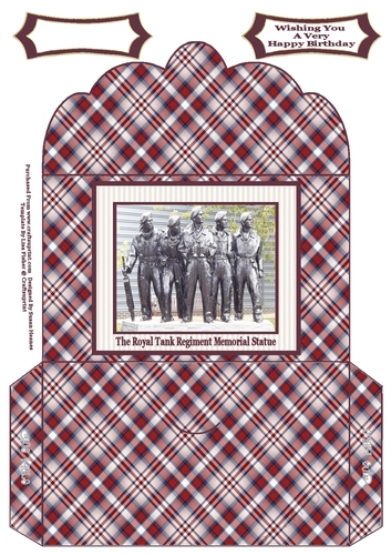 The Royal Tank Regiment Memorial Statue - Money Wallet