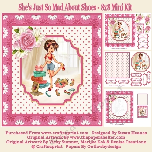 Shes Just So Mad About Shoes - 8x8 Mini Kit