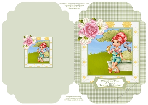 A Refreshing Break - Cut And Fold Card