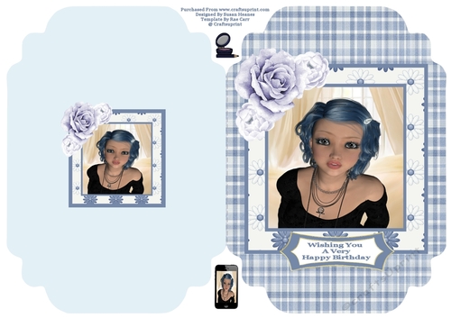 Sweet Neva - Cut And Fold Card
