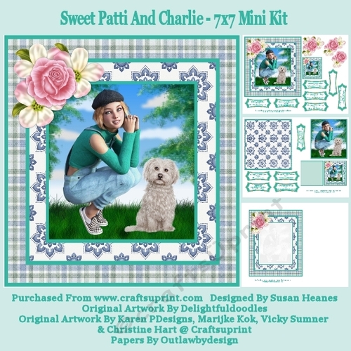 Sweet Patti And Charlie - 7x7 Mini Kit