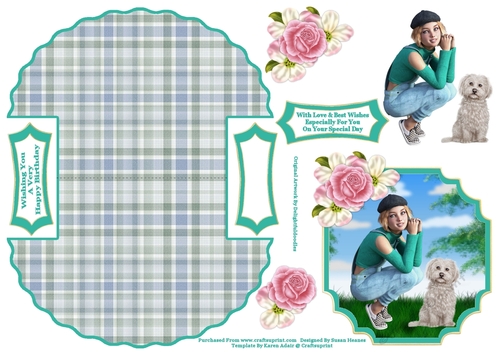 Sweet Patti And Charlie - Wobble Card