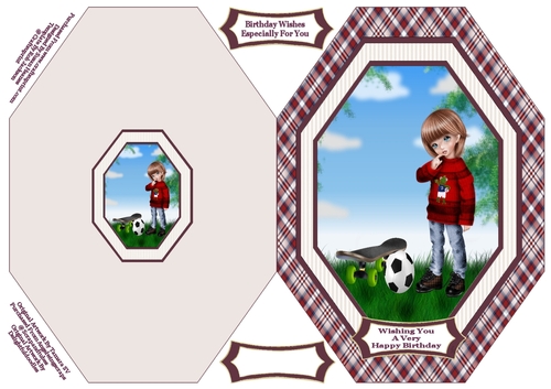 Lil Thomas - Cut And Fold Card