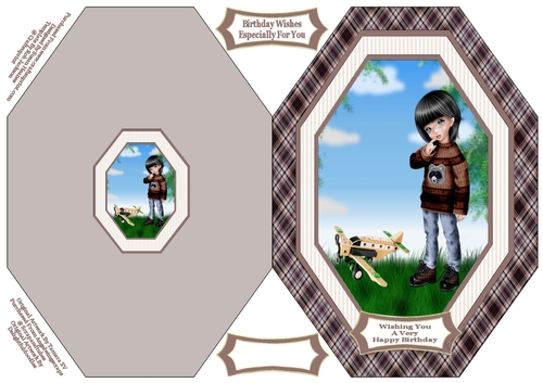 Lil Matthew - Cut And Fold Card